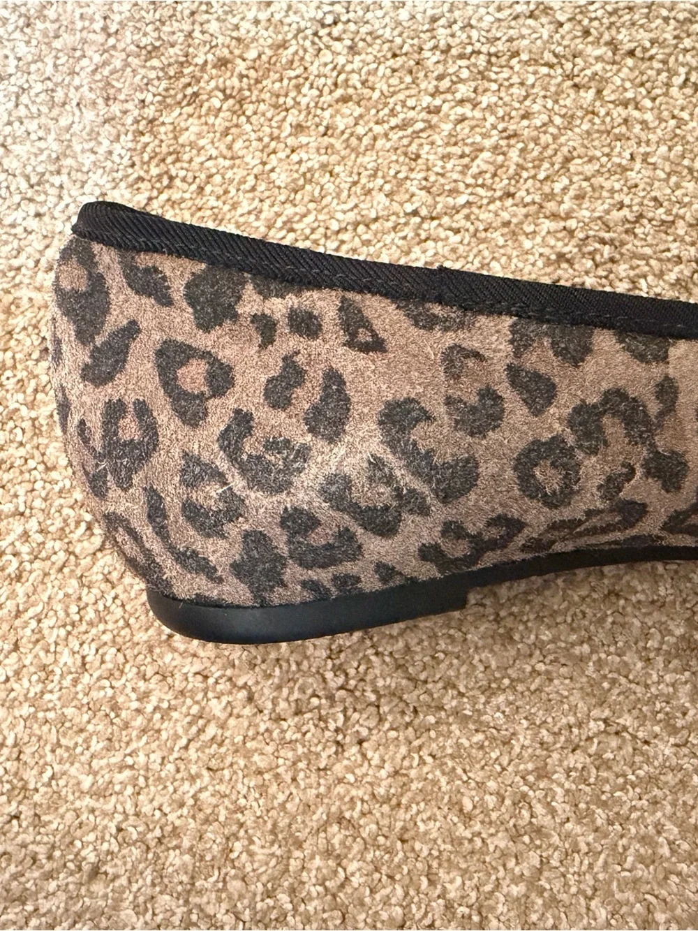 Munro Leopard Print Slip-On Flats - Brown/Black